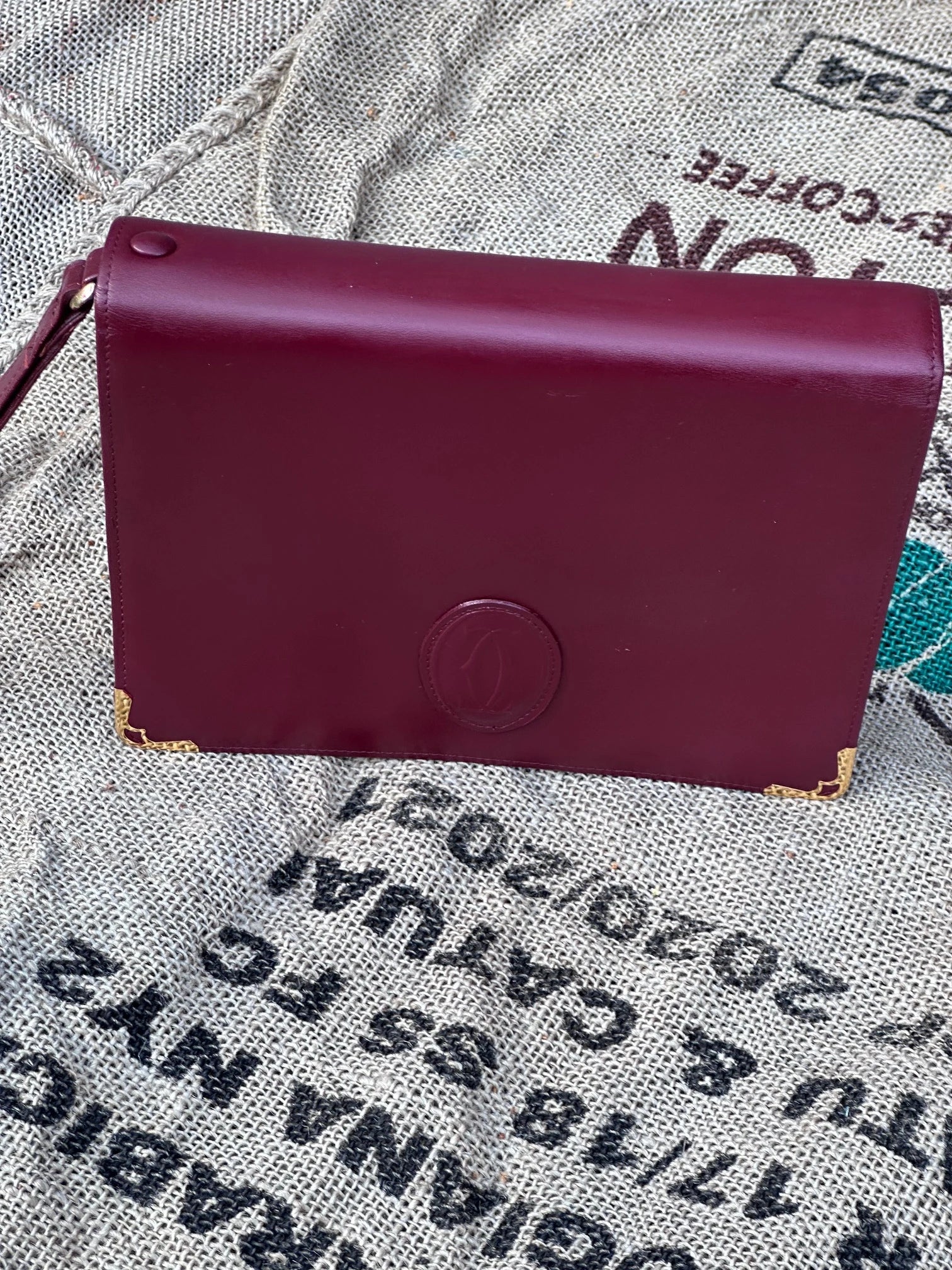 Cartier Vintage – duży portfel / saszetka / kopertówka | stan idealny | 100% skóra naturalna