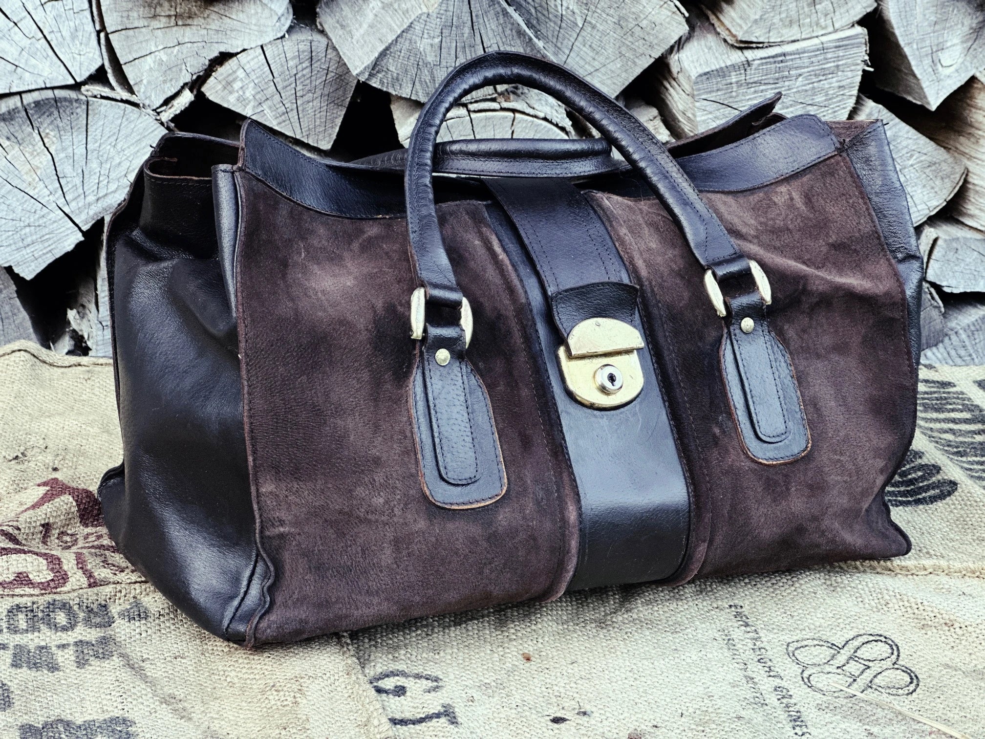 Torba weekendowa/shopper po pełnej renowacji koloru, lata 1970/1980