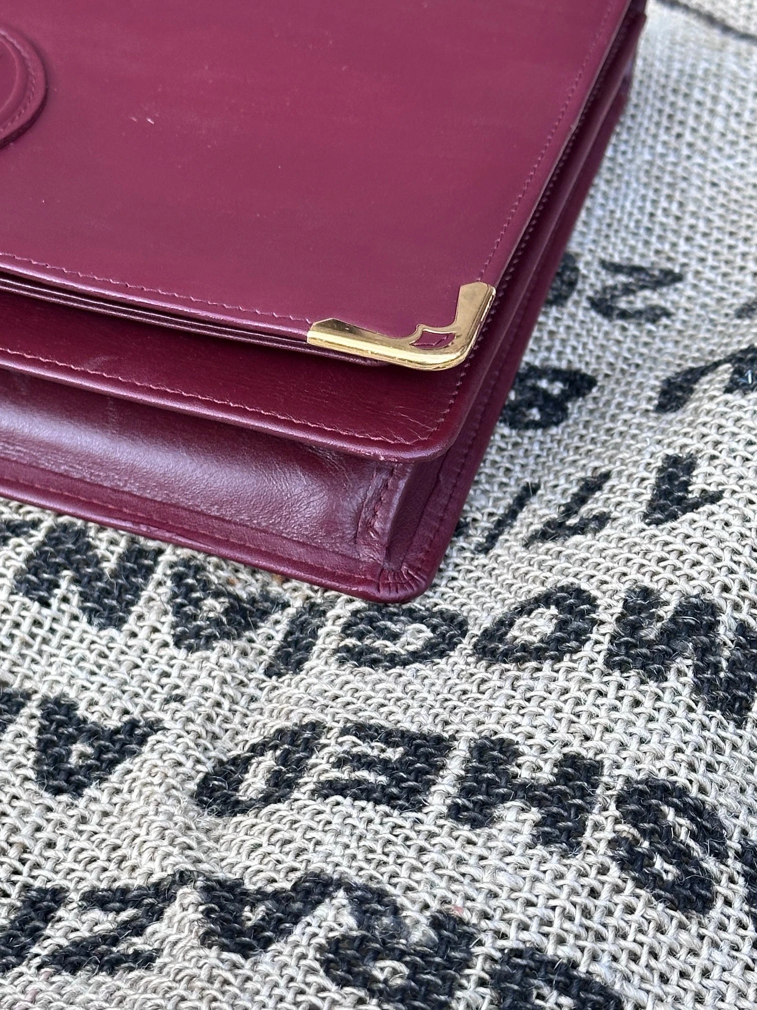 Cartier Vintage – duży portfel / saszetka / kopertówka | stan idealny | 100% skóra naturalna