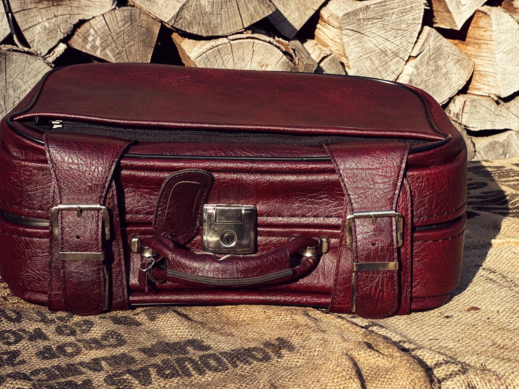 Torba Walizka Kabinowa/Kabinówka - Podróżuj Stylowo - Nowa 1960/1970 rok