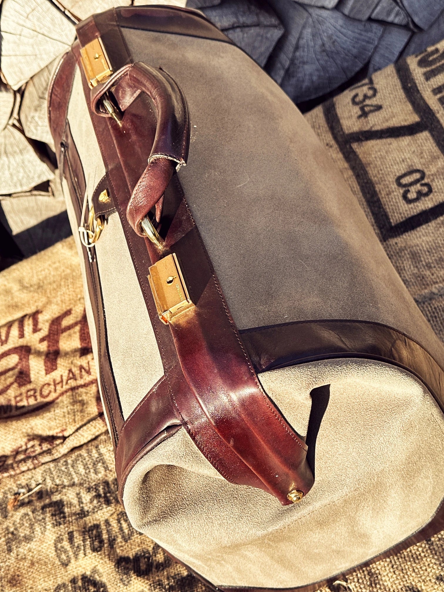 Piękna duża torba weekendowa/podróżna z lat 1990, nowa.