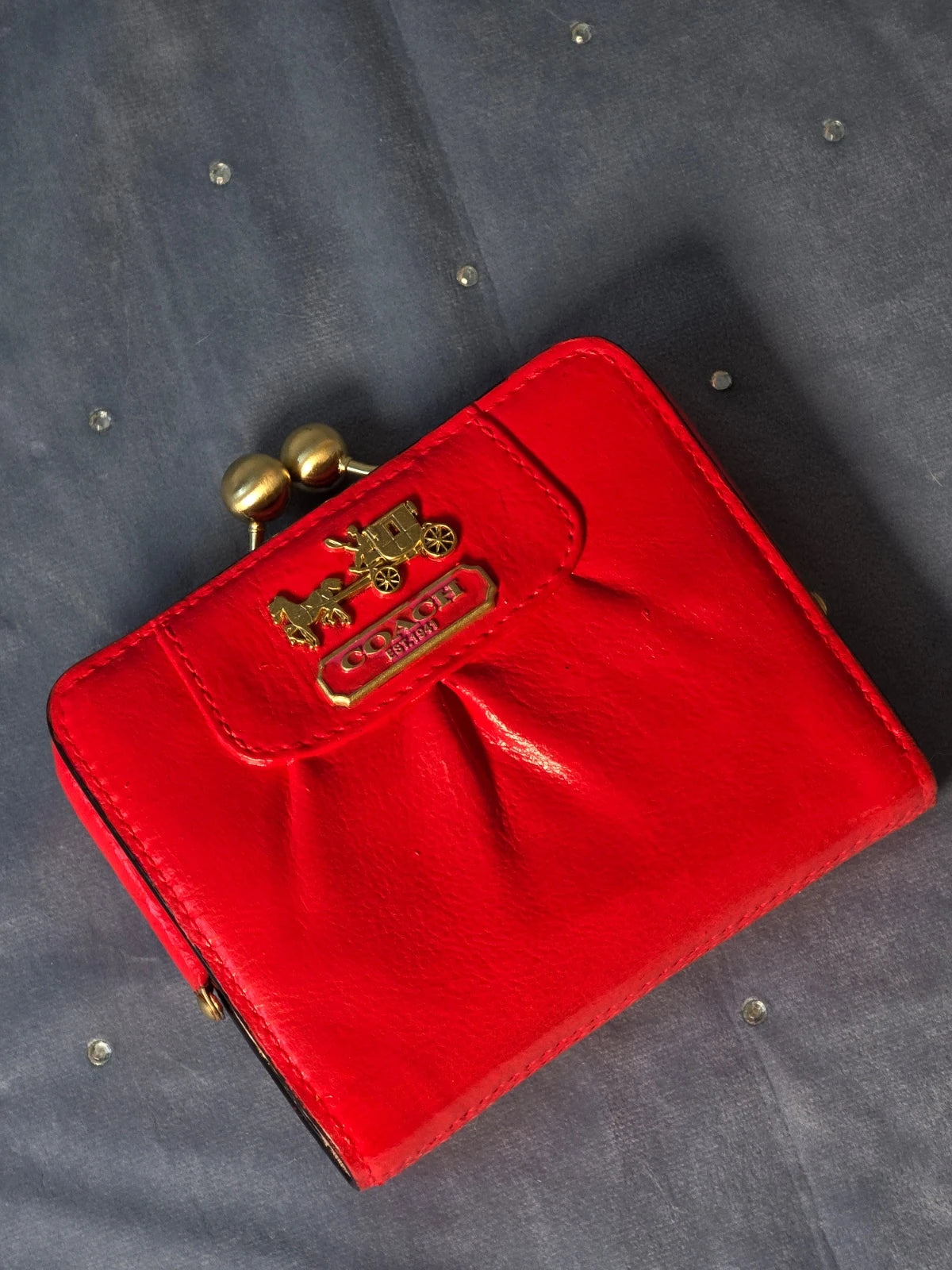 Portfel Coach Skórzany 100% Oryginał – Stan Idealny Po Renowacji Koloru | Vintage Premium