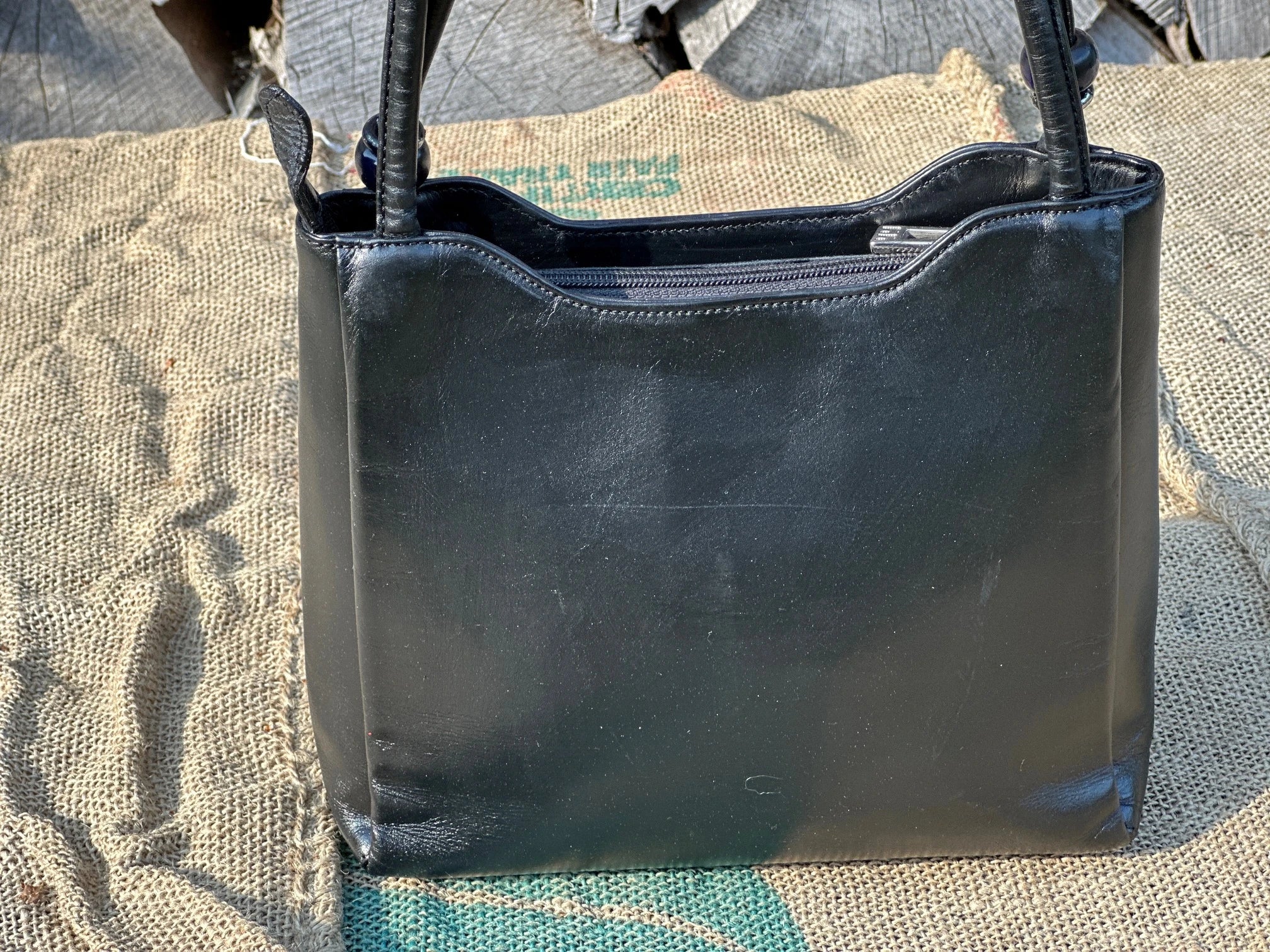 Torebka ręcznie malowana – stan idealny | 100% skóra naturalna | Autentyczna