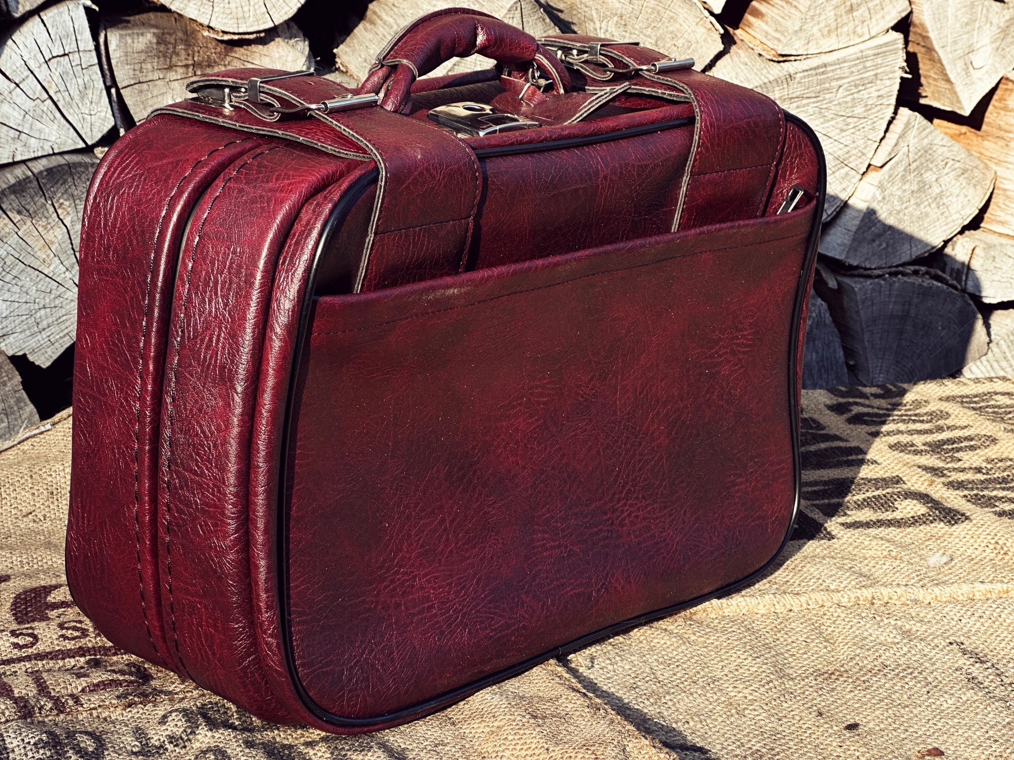 Torba Walizka Kabinowa/Kabinówka - Podróżuj Stylowo - Nowa 1960/1970 rok