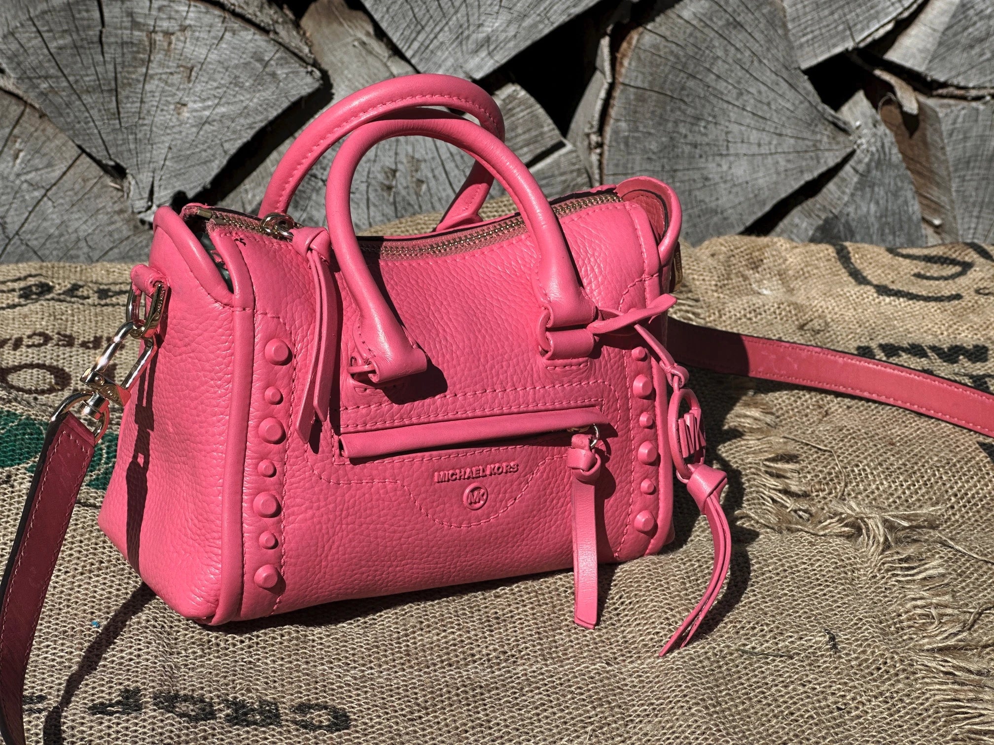 Mini Torebka Michael Kors na dokumenty telefon klucze, po renowacji koloru super stan