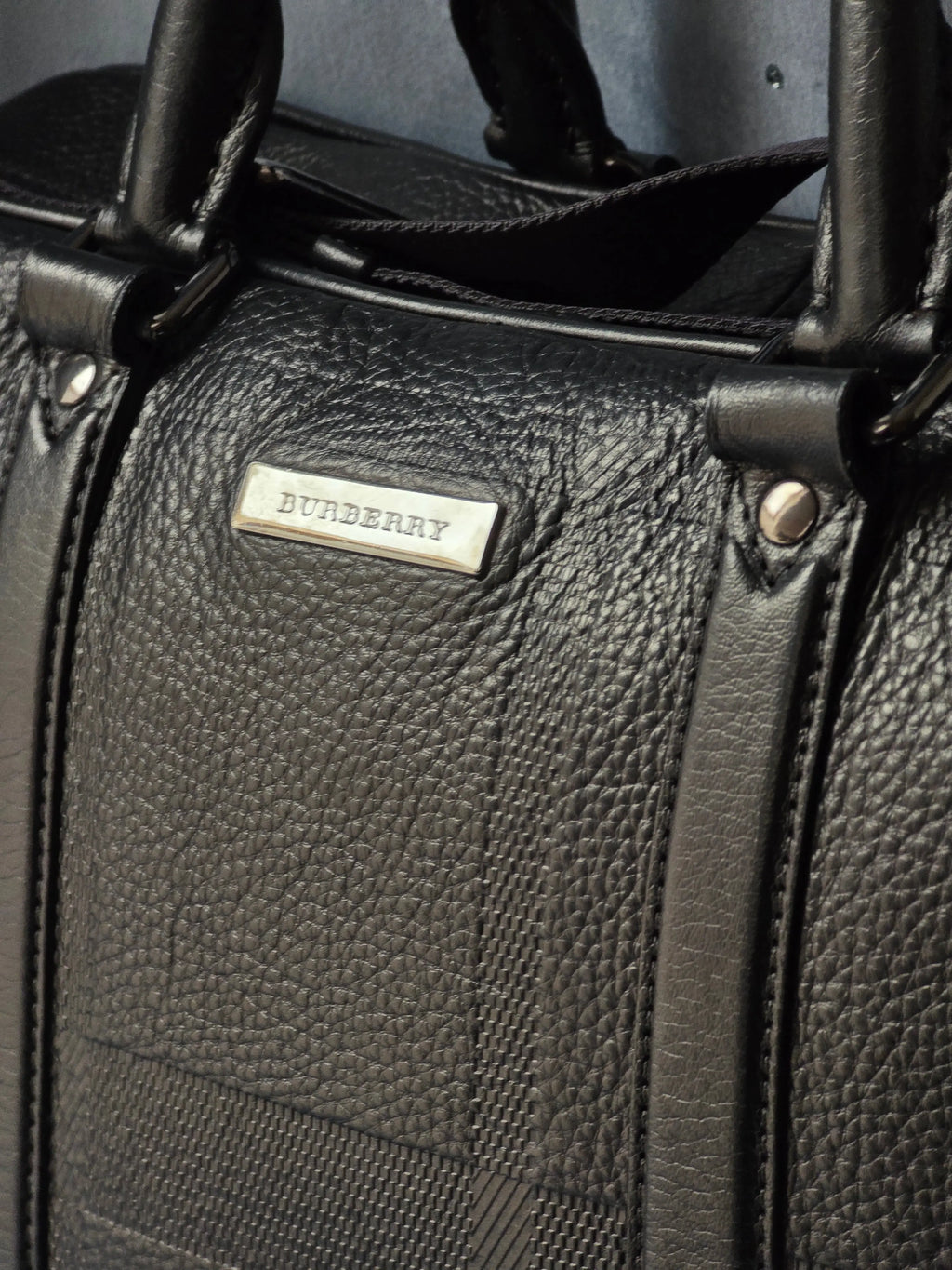 Burberry Grain Check Maxwell Briefcase Burberry