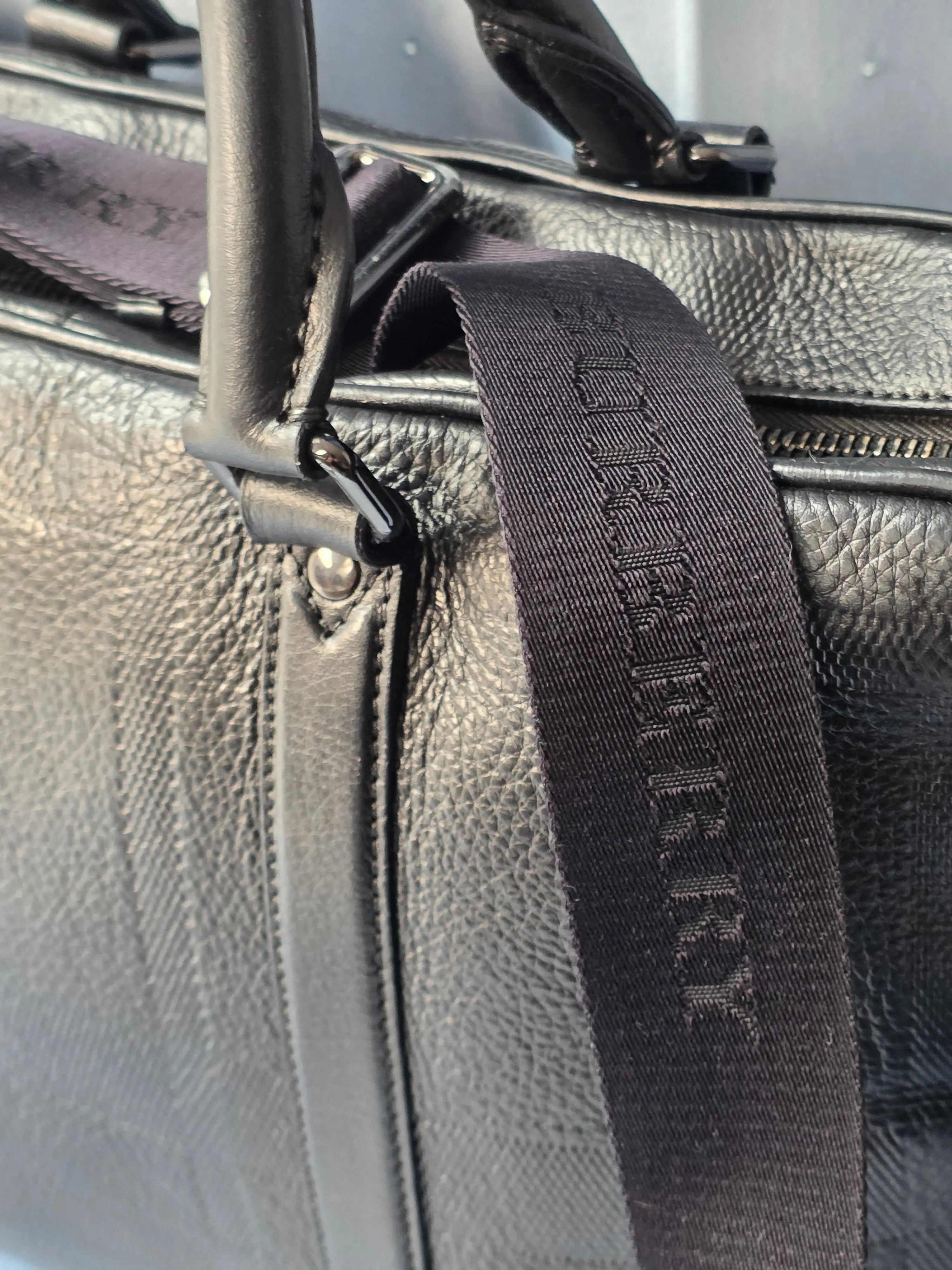 Burberry Grain Check Maxwell Briefcase Burberry