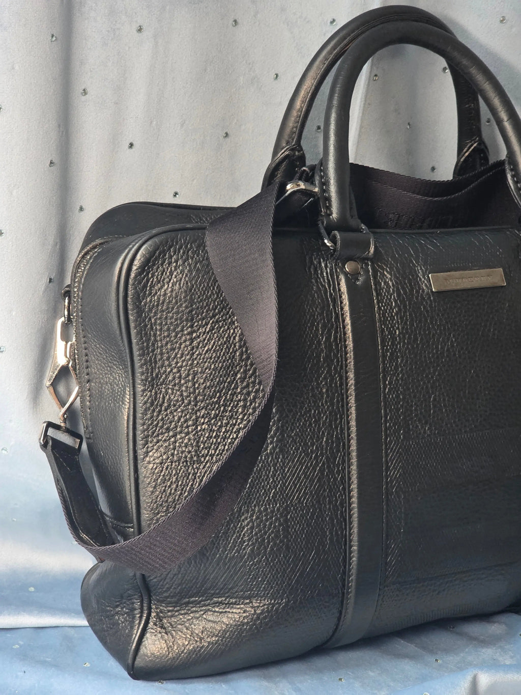 Burberry Grain Check Maxwell Briefcase Burberry