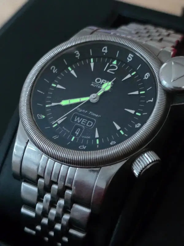 Oris Flight Timer Day Date | Pełny Zestaw (Full Set) | Super Stan, Po Przeglądzie karenlike vintage bags