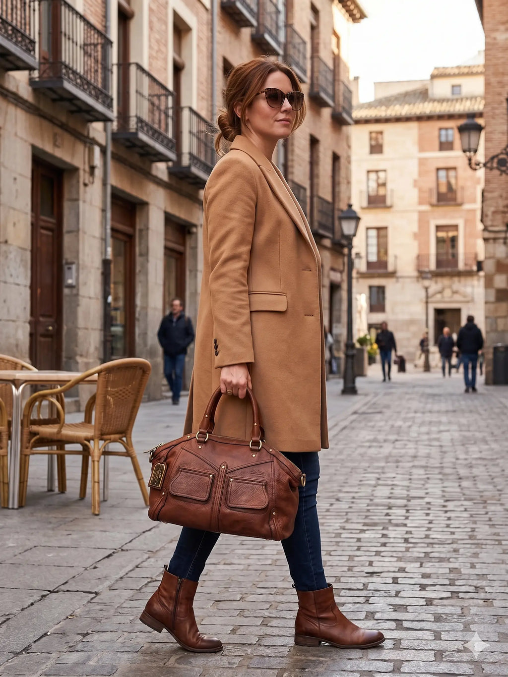 Duża Torebka Kuferek Ralph Lauren Vintage w idealnym stanie. Po Renowacji Koloru Ralph Lauren