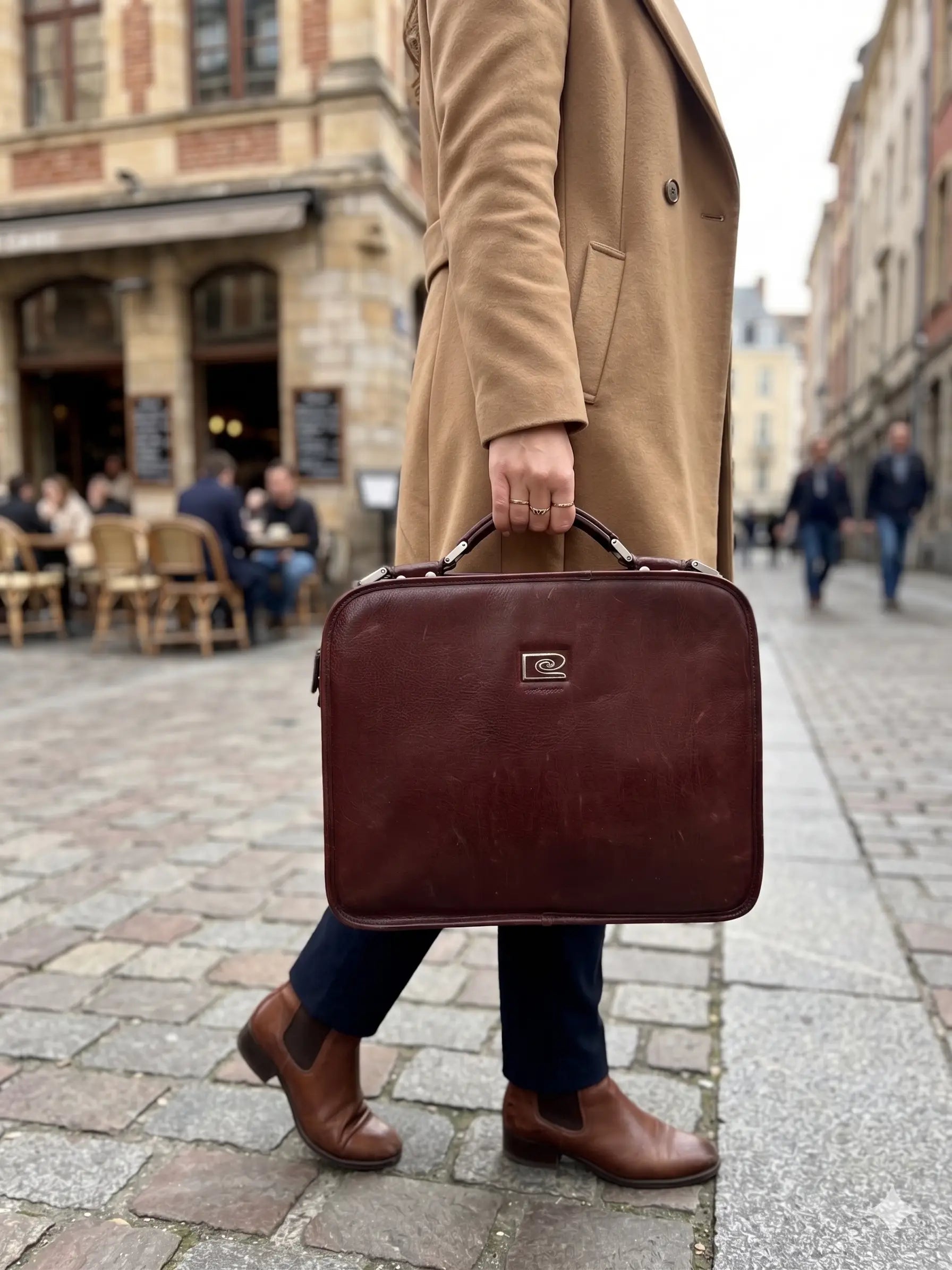 Teczka Pierre Cardin Vintage – stan idealny | 100% skóra naturalna | Autentyczna Pierre Cardin