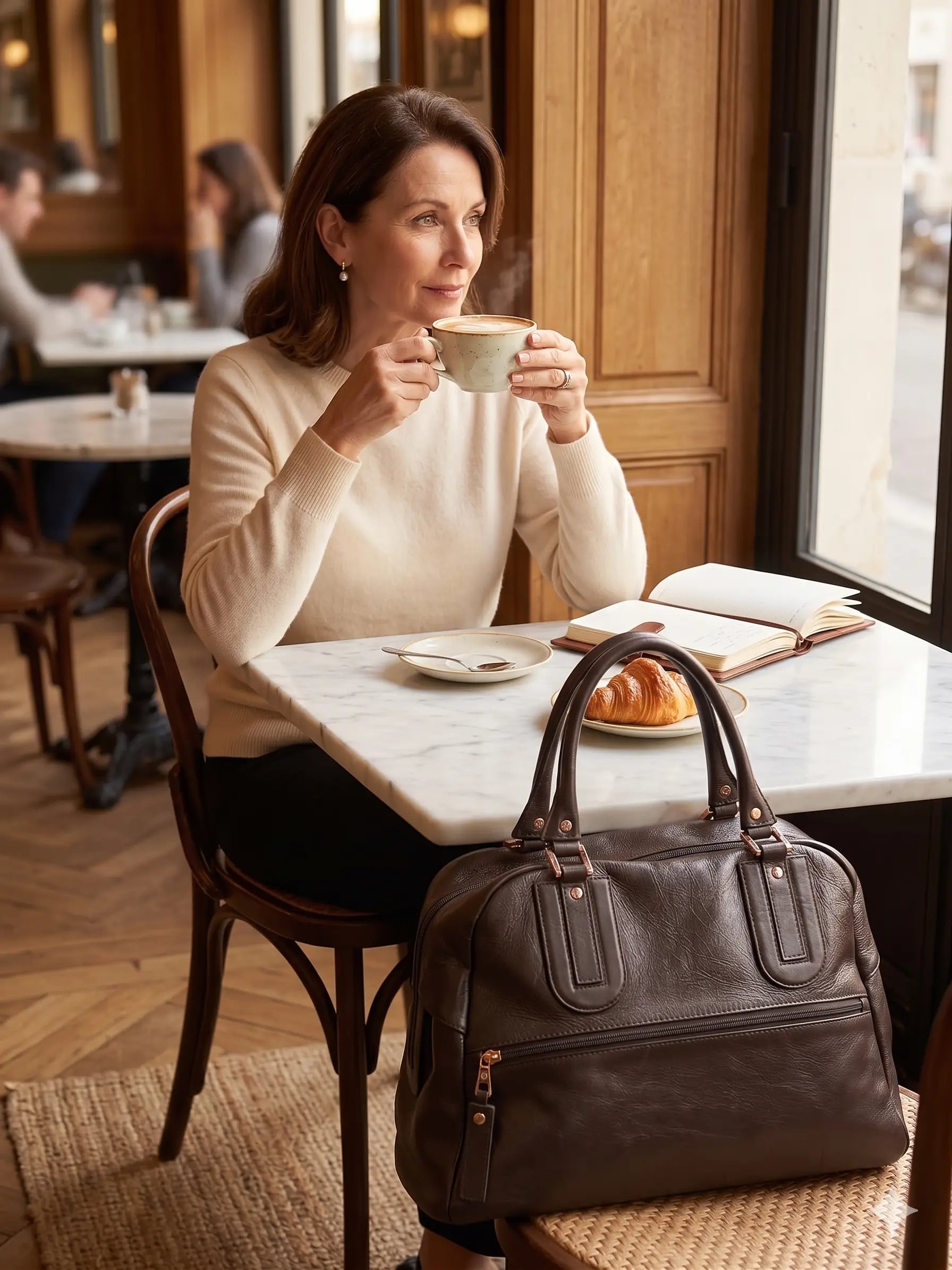 Torebka kuferek do ręki Longchamp stan idealny po renowacji koloru Longchamp