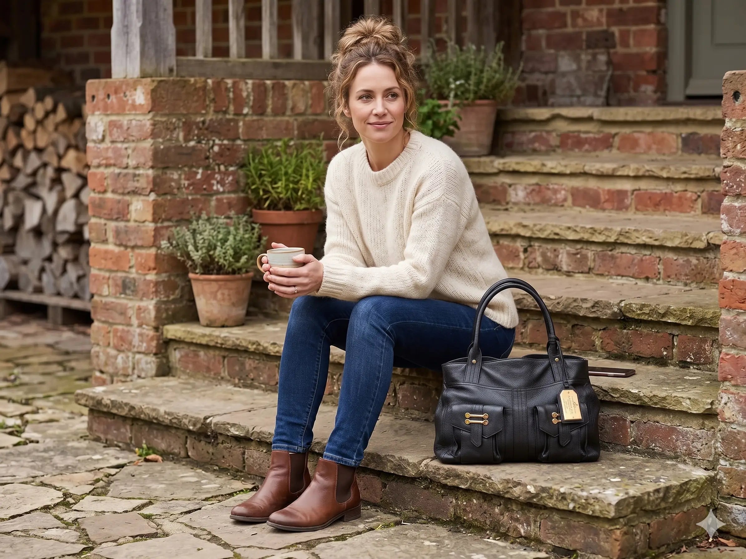 Duża Torba Ralph Lauren Vintage Po Renowacji Koloru Ralph Lauren