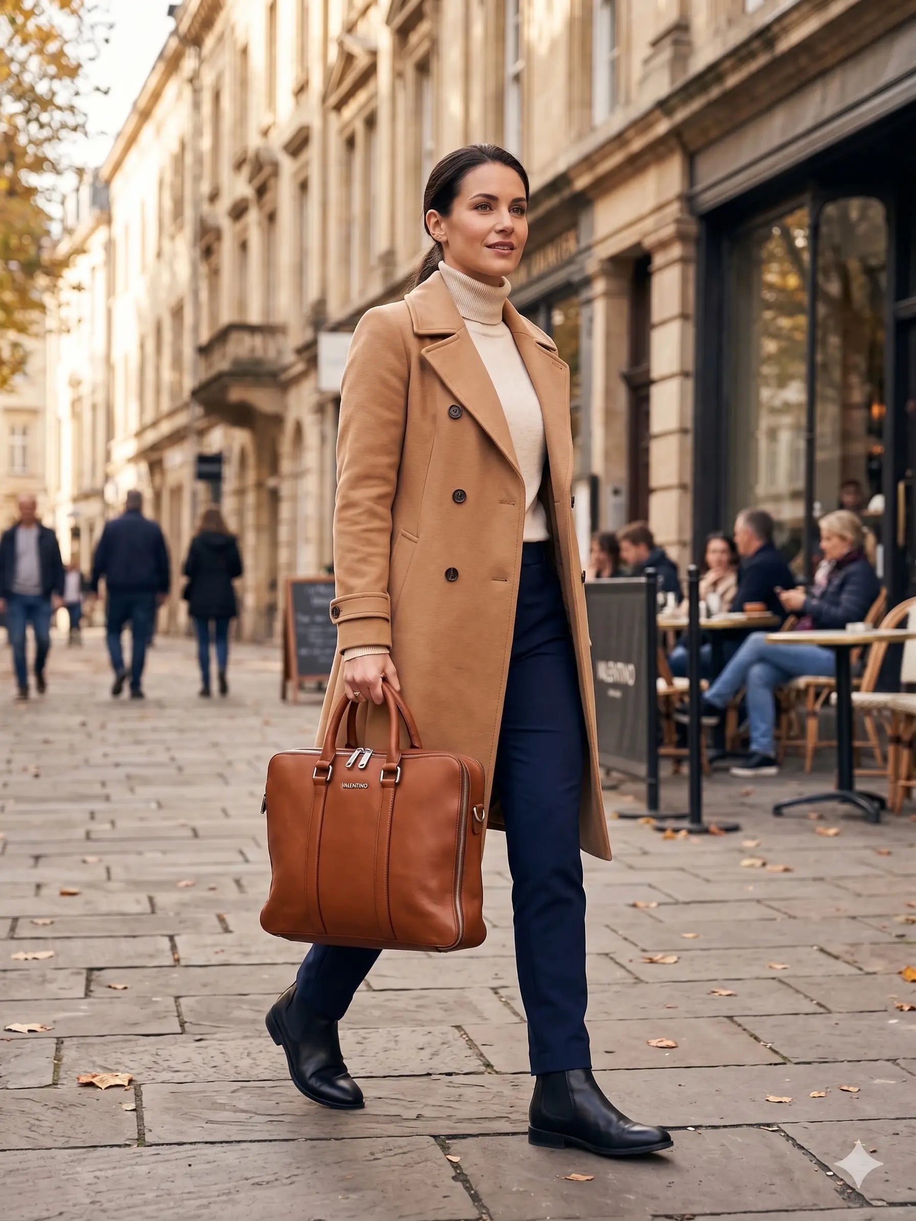 Torba A4 na laptopa Mario Valentino – stan idealny | 100% skóra naturalna | Autentyczna Valentino