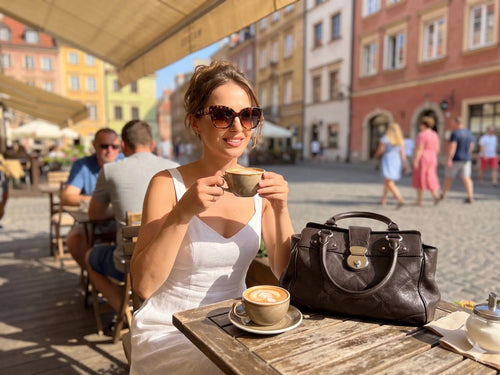 Czekoladowa Torebka Max Mara Vintage Kuferek – Skórzana 100% Oryginał | Stan Idealny Po Renowacji Koloru Max Mara