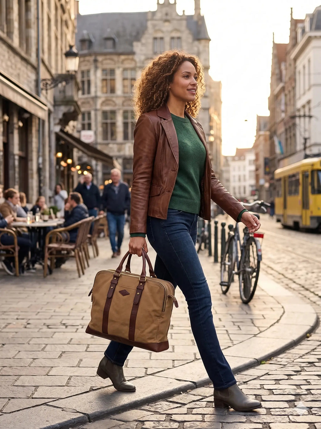 Torba Aktówka FOSSIL Vintage – Skóra Naturalna i Płótno | Piękna Patyna fossil