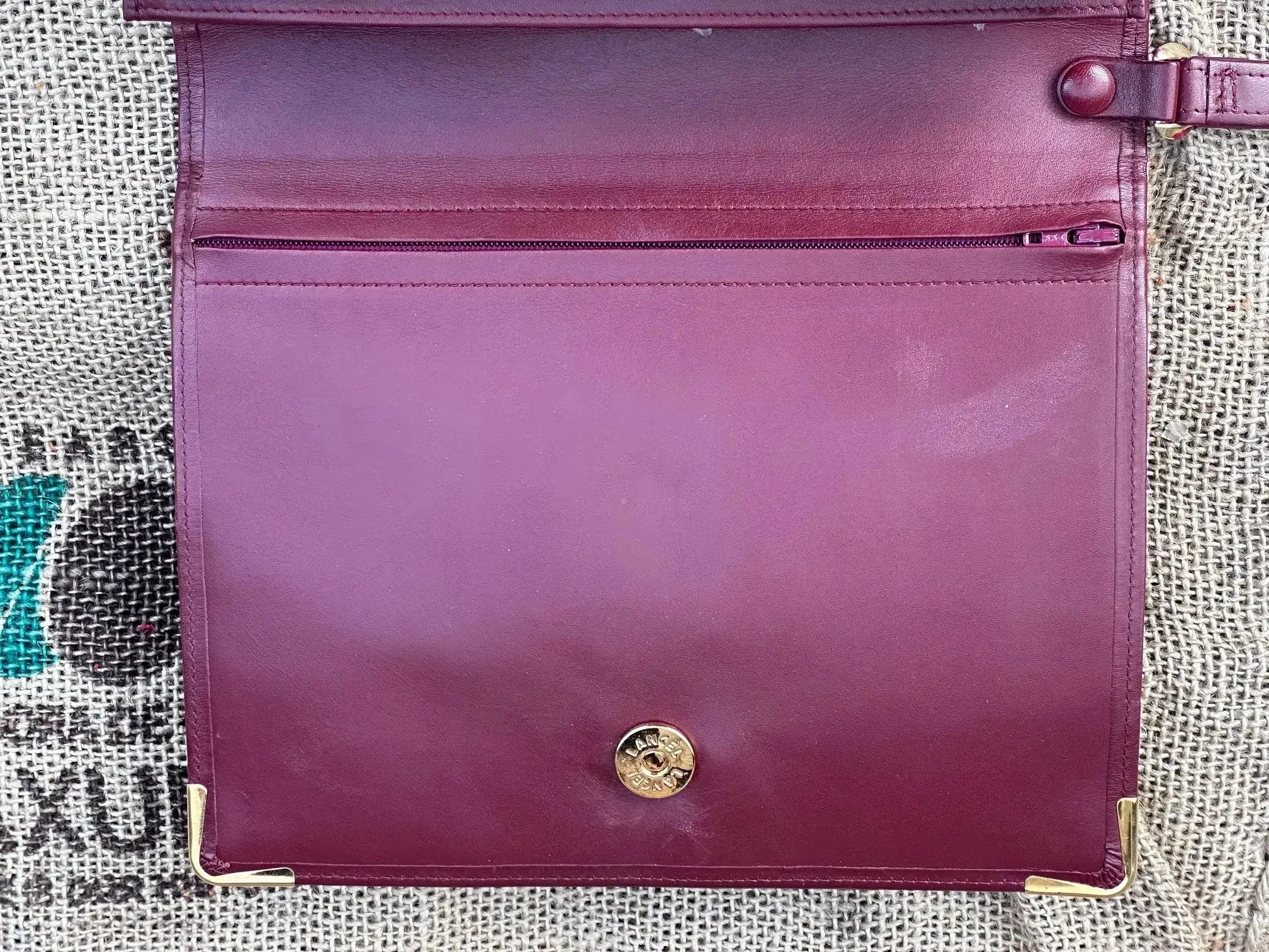Cartier Vintage – duży portfel / saszetka / kopertówka | stan idealny | 100% skóra naturalna - karenlike.com