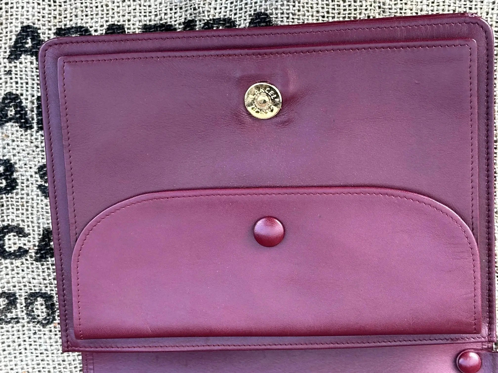 Cartier Vintage – duży portfel / saszetka / kopertówka | stan idealny | 100% skóra naturalna - karenlike.com