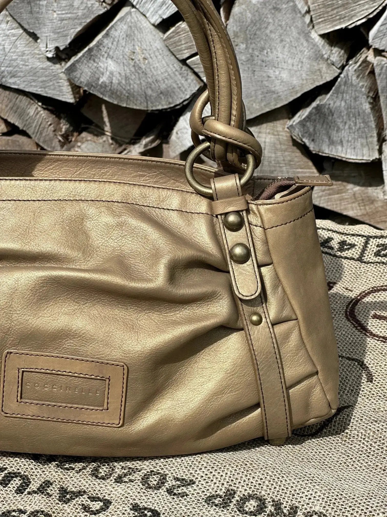 Coccinelle – torebka do ręki | stan idealny | 100% skóra naturalna - karenlike.com