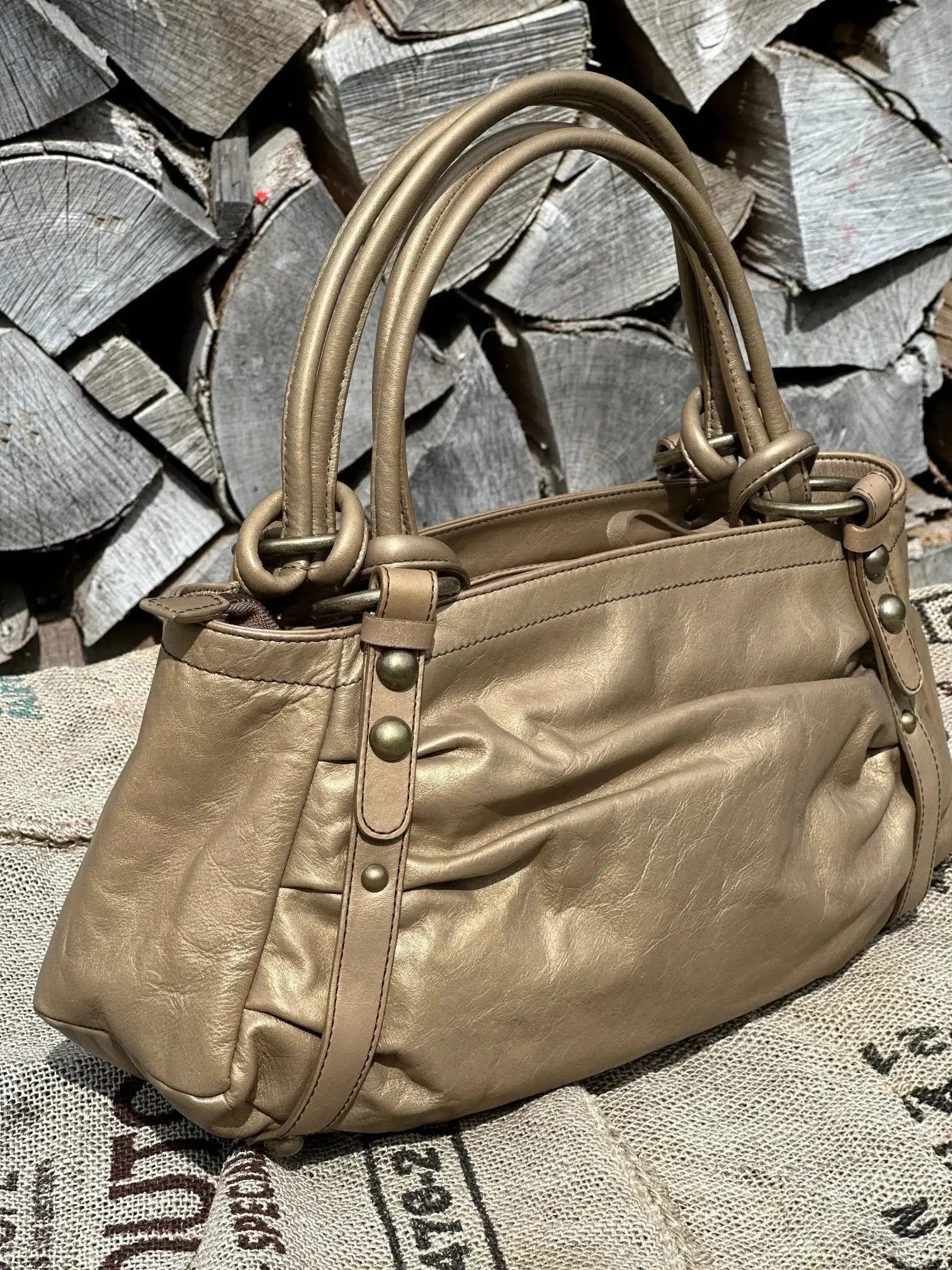 Coccinelle – torebka do ręki | stan idealny | 100% skóra naturalna - karenlike.com