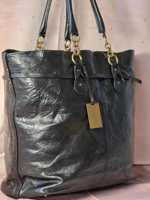 Duża Szoperka Escada XXL Vintage Skórzana 100% Oryginał – Stan Idealny Po Renowacji Koloru - karenlike.com