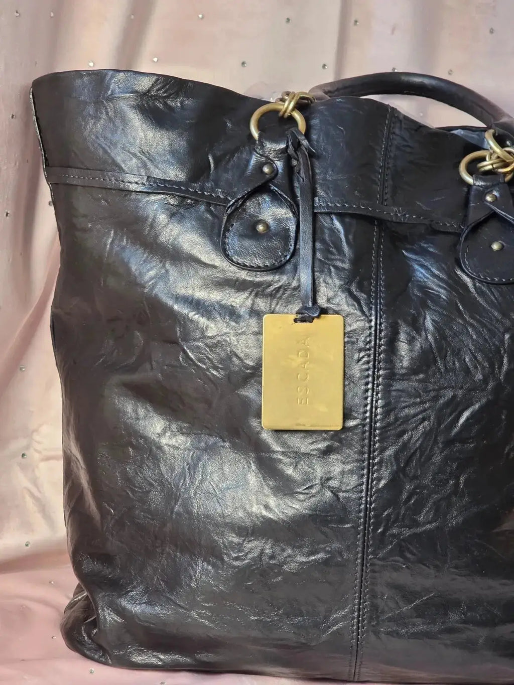 Duża Szoperka Escada XXL Vintage Skórzana 100% Oryginał – Stan Idealny Po Renowacji Koloru - karenlike.com
