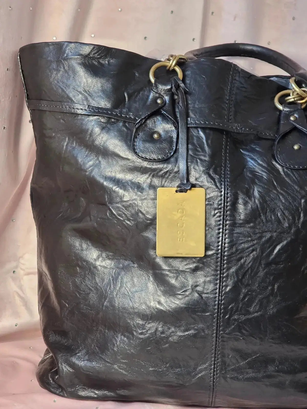 Duża Szoperka Escada XXL Vintage Skórzana 100% Oryginał – Stan Idealny Po Renowacji Koloru - karenlike.com