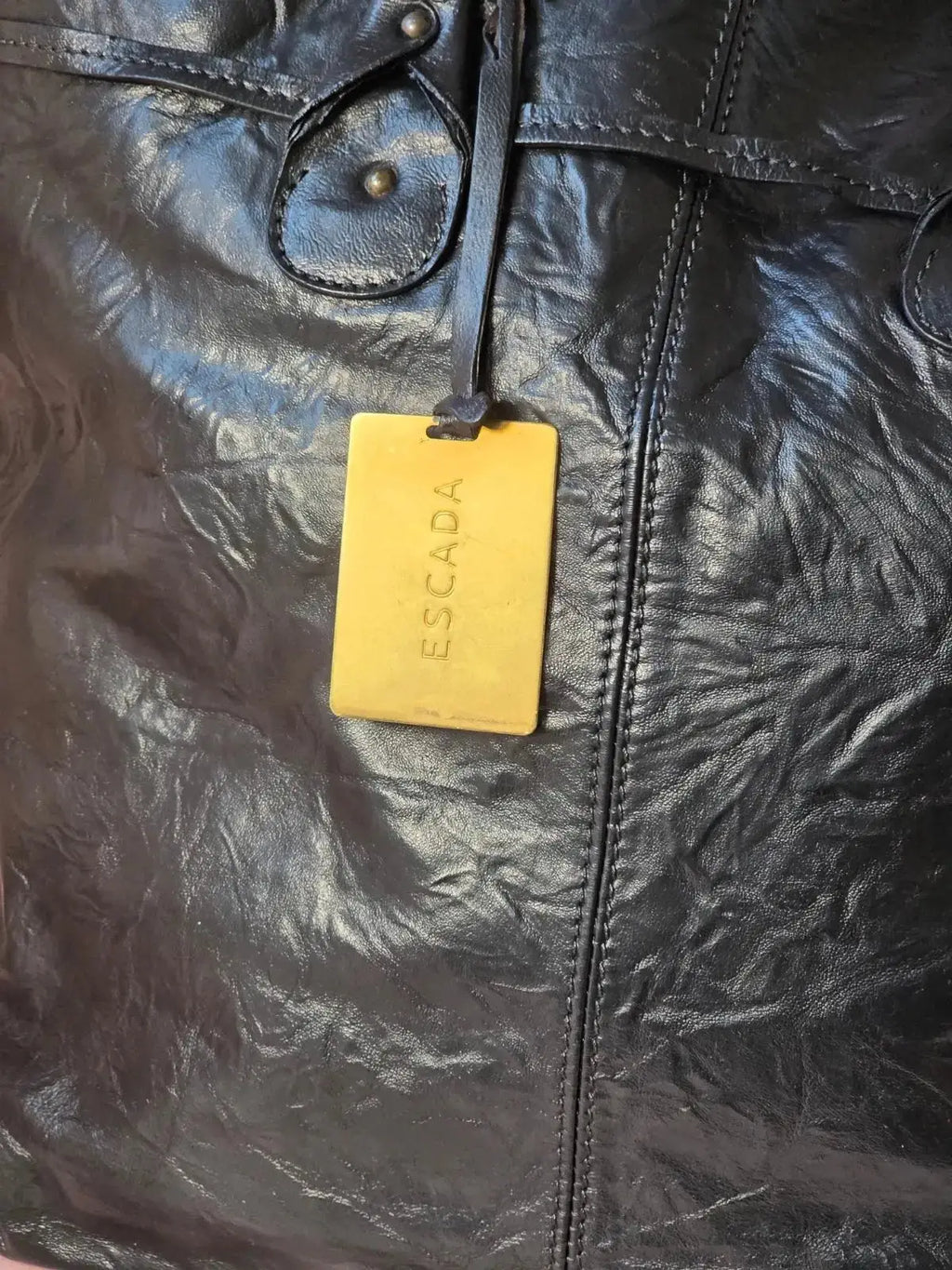 Duża Szoperka Escada XXL Vintage Skórzana 100% Oryginał – Stan Idealny Po Renowacji Koloru - karenlike.com