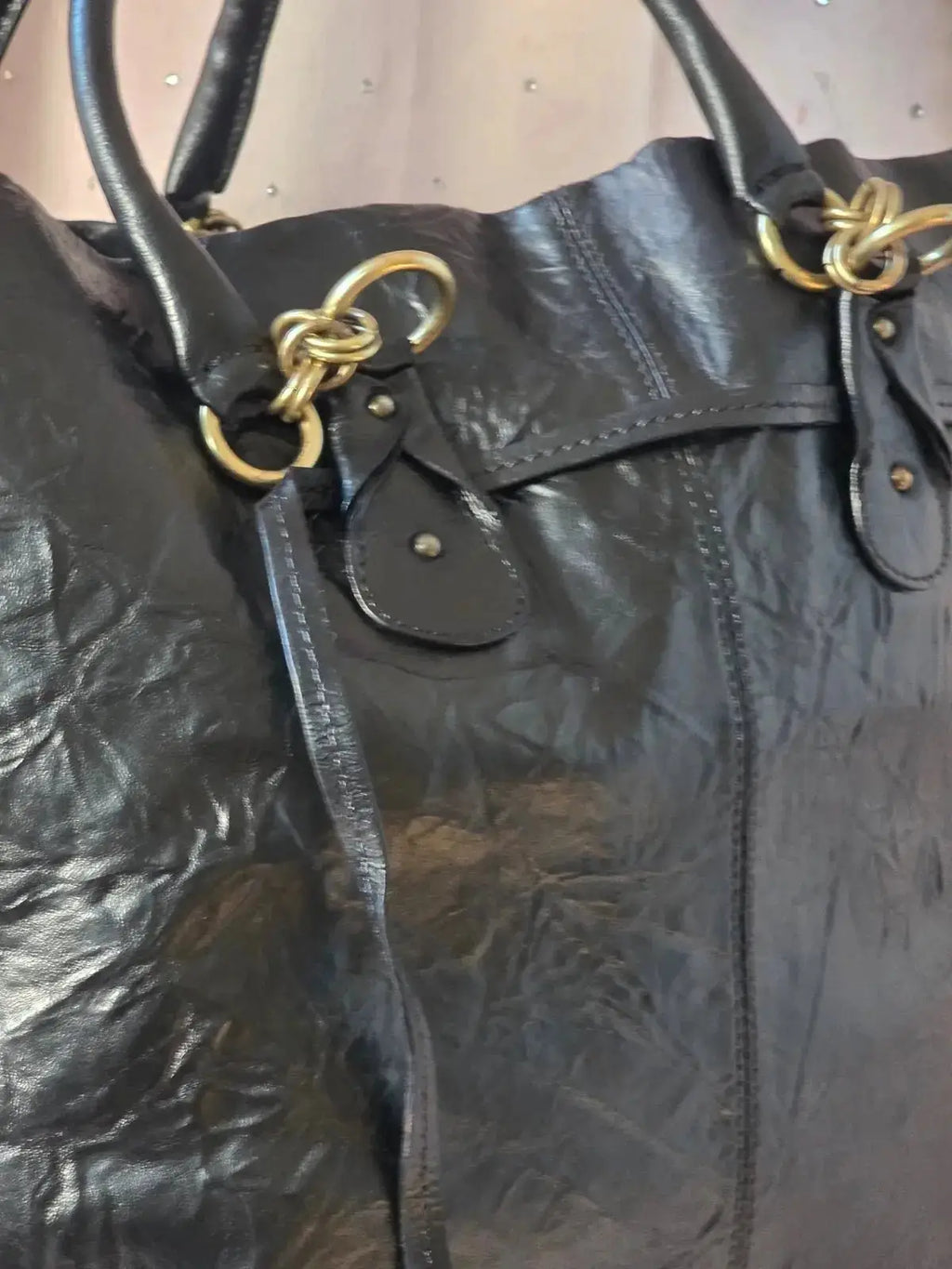 Duża Szoperka Escada XXL Vintage Skórzana 100% Oryginał – Stan Idealny Po Renowacji Koloru - karenlike.com
