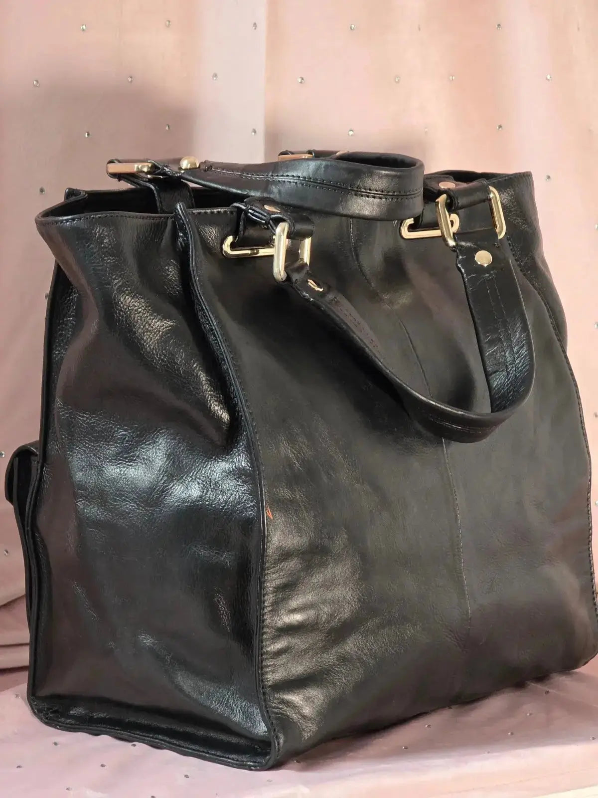 Duża Torba DKNY Vintage Skórzana 100% Oryginał – Stan Idealny Po Renowacji Koloru - karenlike.com