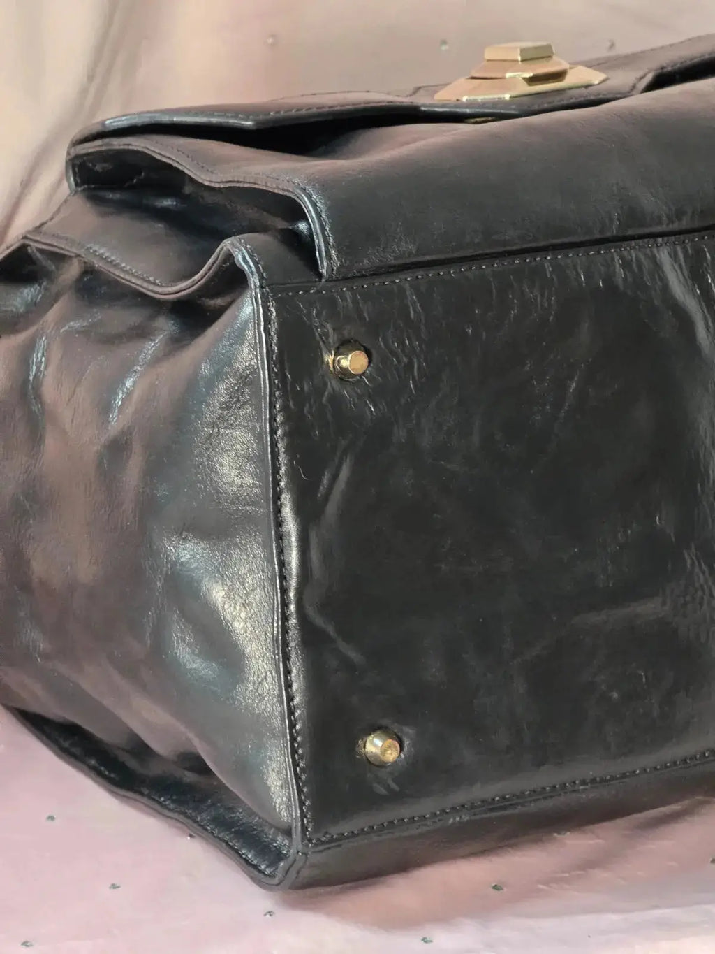 Duża Torba DKNY Vintage Skórzana 100% Oryginał – Stan Idealny Po Renowacji Koloru - karenlike.com
