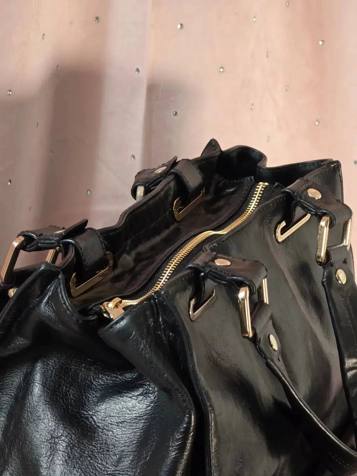 Duża Torba DKNY Vintage Skórzana 100% Oryginał – Stan Idealny Po Renowacji Koloru - karenlike.com