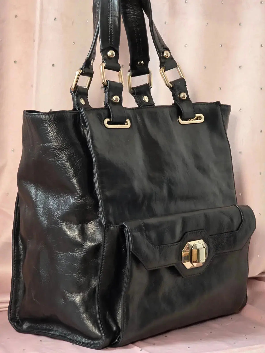 Duża Torba DKNY Vintage Skórzana 100% Oryginał – Stan Idealny Po Renowacji Koloru - karenlike.com