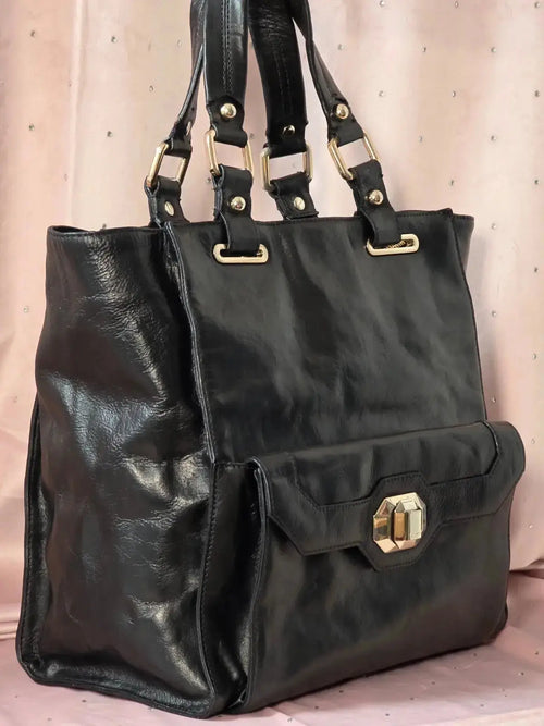 Duża Torba DKNY Vintage Skórzana 100% Oryginał – Stan Idealny Po Renowacji Koloru - karenlike.com