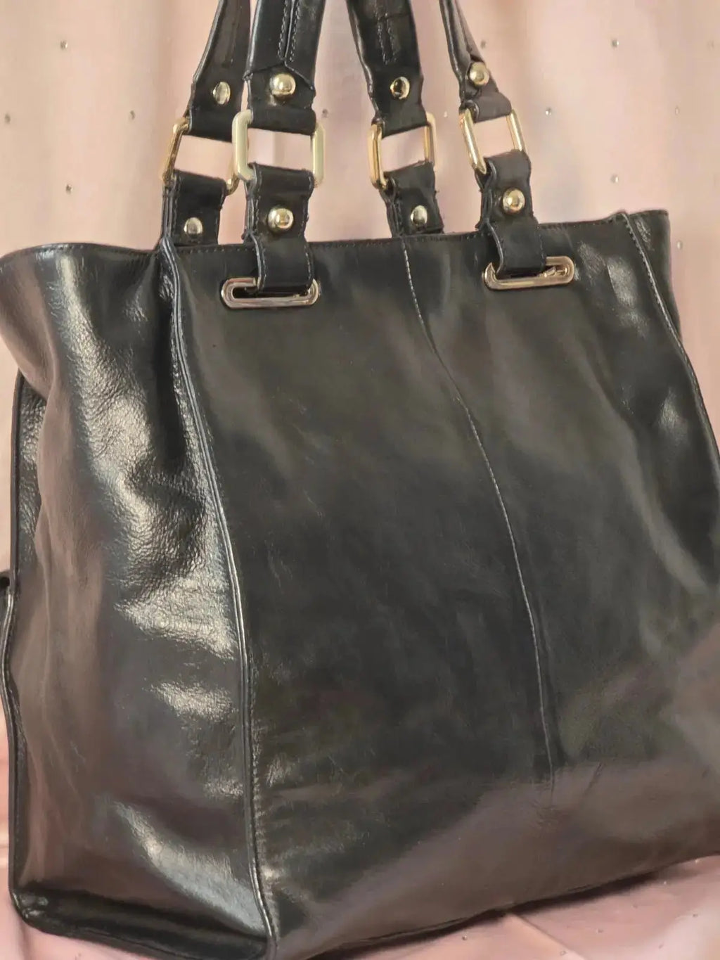 Duża Torba DKNY Vintage Skórzana 100% Oryginał – Stan Idealny Po Renowacji Koloru - karenlike.com