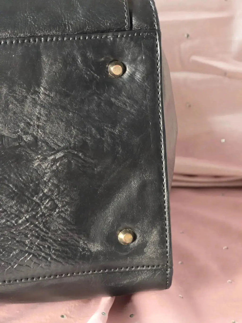 Duża Torba DKNY Vintage Skórzana 100% Oryginał – Stan Idealny Po Renowacji Koloru - karenlike.com