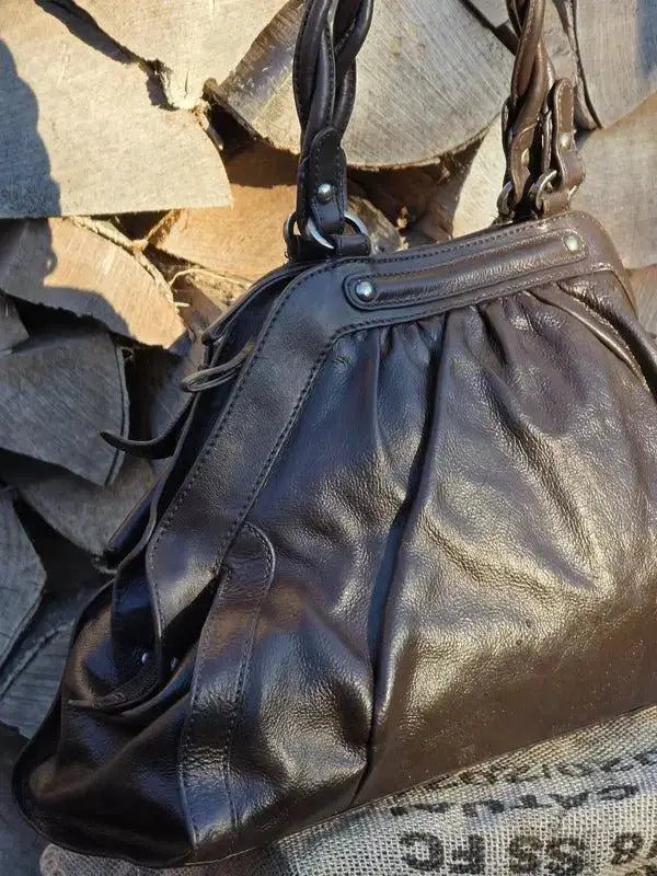 Duża Torba Kuferek Coccinelle Do Ręki Po Renowacji Koloru w Idealnym Stanie - karenlike.com