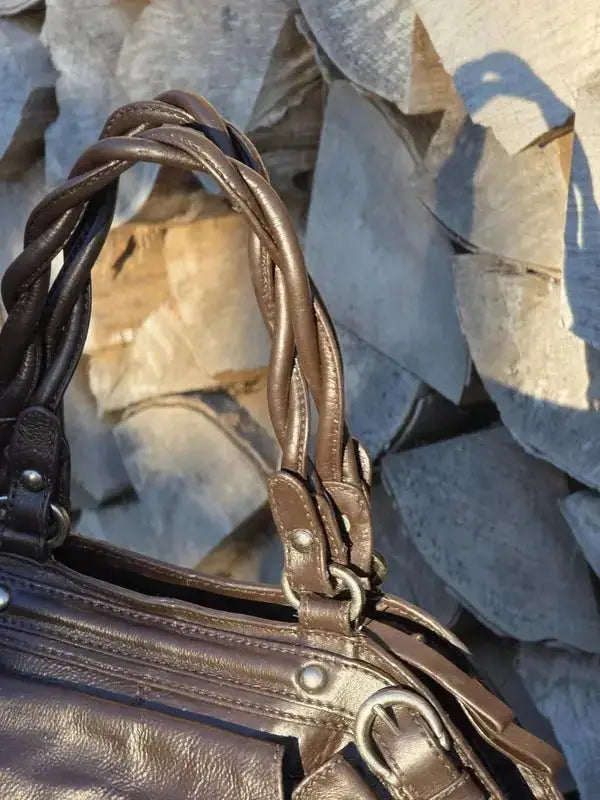 Duża Torba Kuferek Coccinelle Do Ręki Po Renowacji Koloru w Idealnym Stanie - karenlike.com