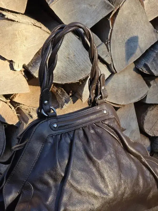 Duża Torba Kuferek Coccinelle Do Ręki Po Renowacji Koloru w Idealnym Stanie - karenlike.com
