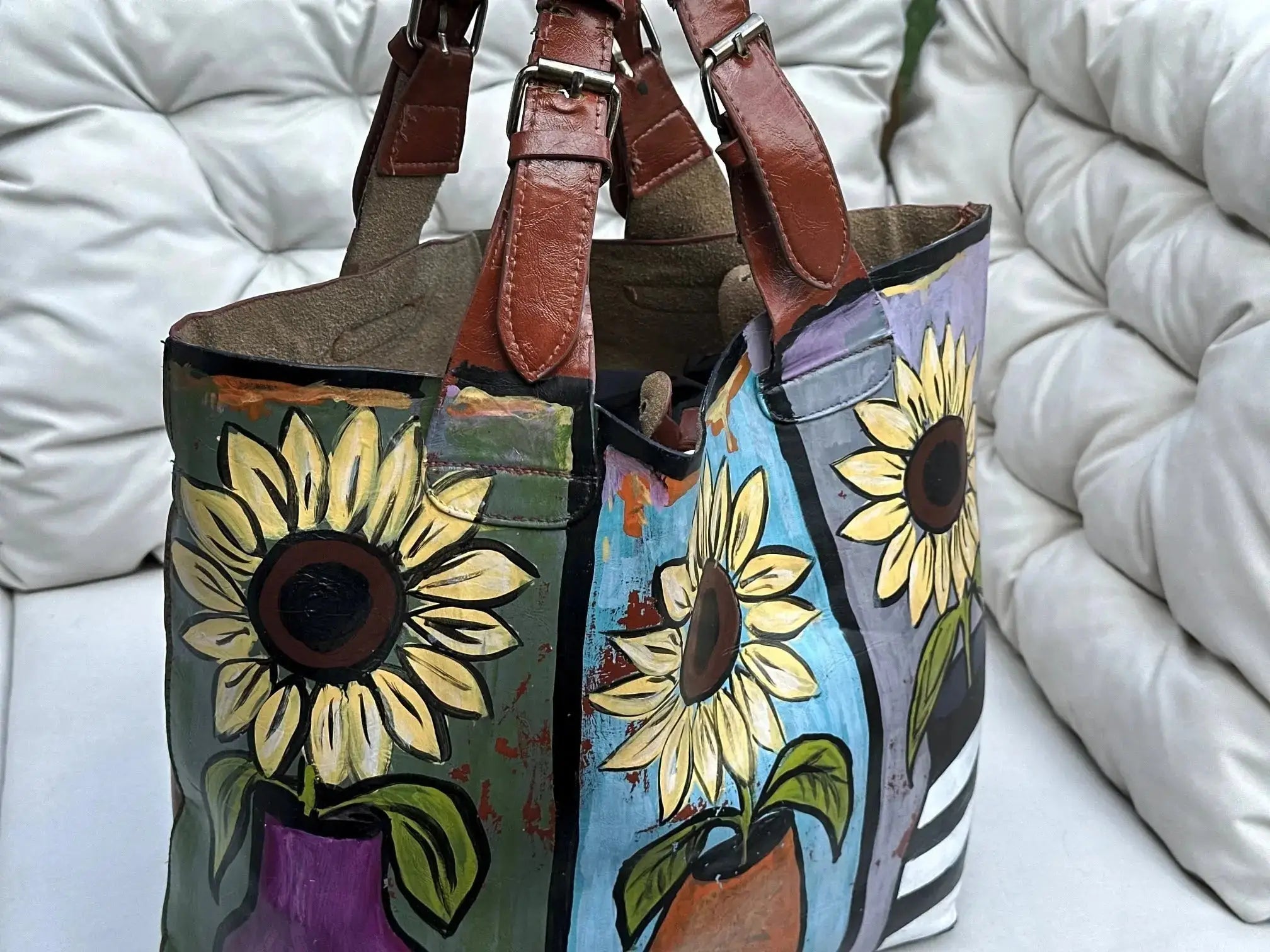 Duża Torba Szoperka Ręcznie Malowana Hand Made - karenlike.com