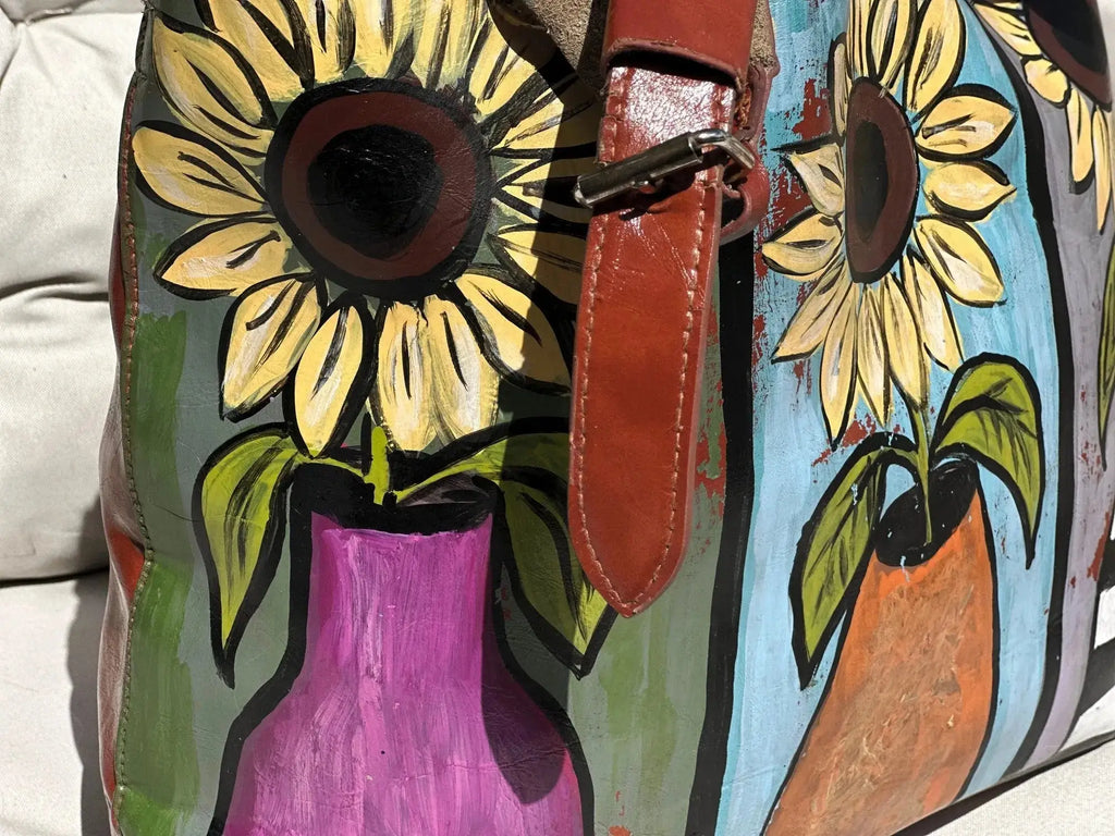 Duża Torba Szoperka Ręcznie Malowana Hand Made - karenlike.com