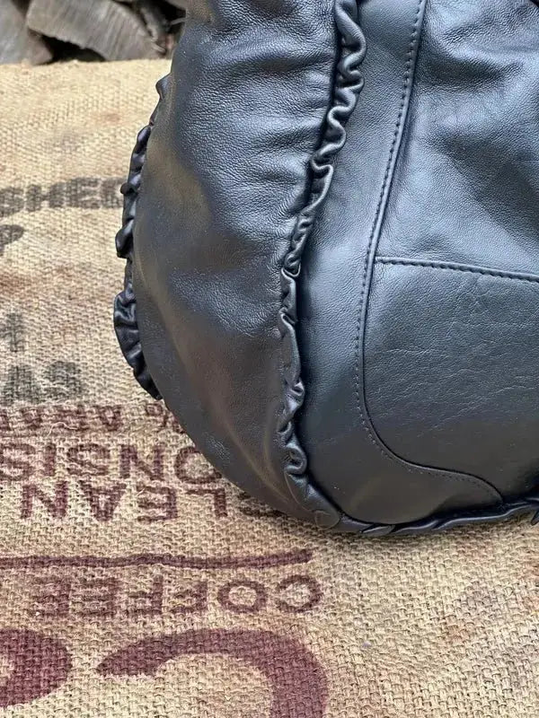 Duża torebka do ręki Dolce & Gabbana Vintage Po Renowacji Koloru i Skóry Nowa Podszewka - karenlike.com