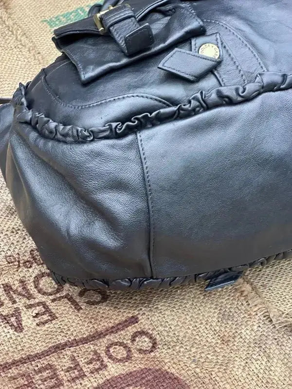 Duża torebka do ręki Dolce & Gabbana Vintage Po Renowacji Koloru i Skóry Nowa Podszewka - karenlike.com