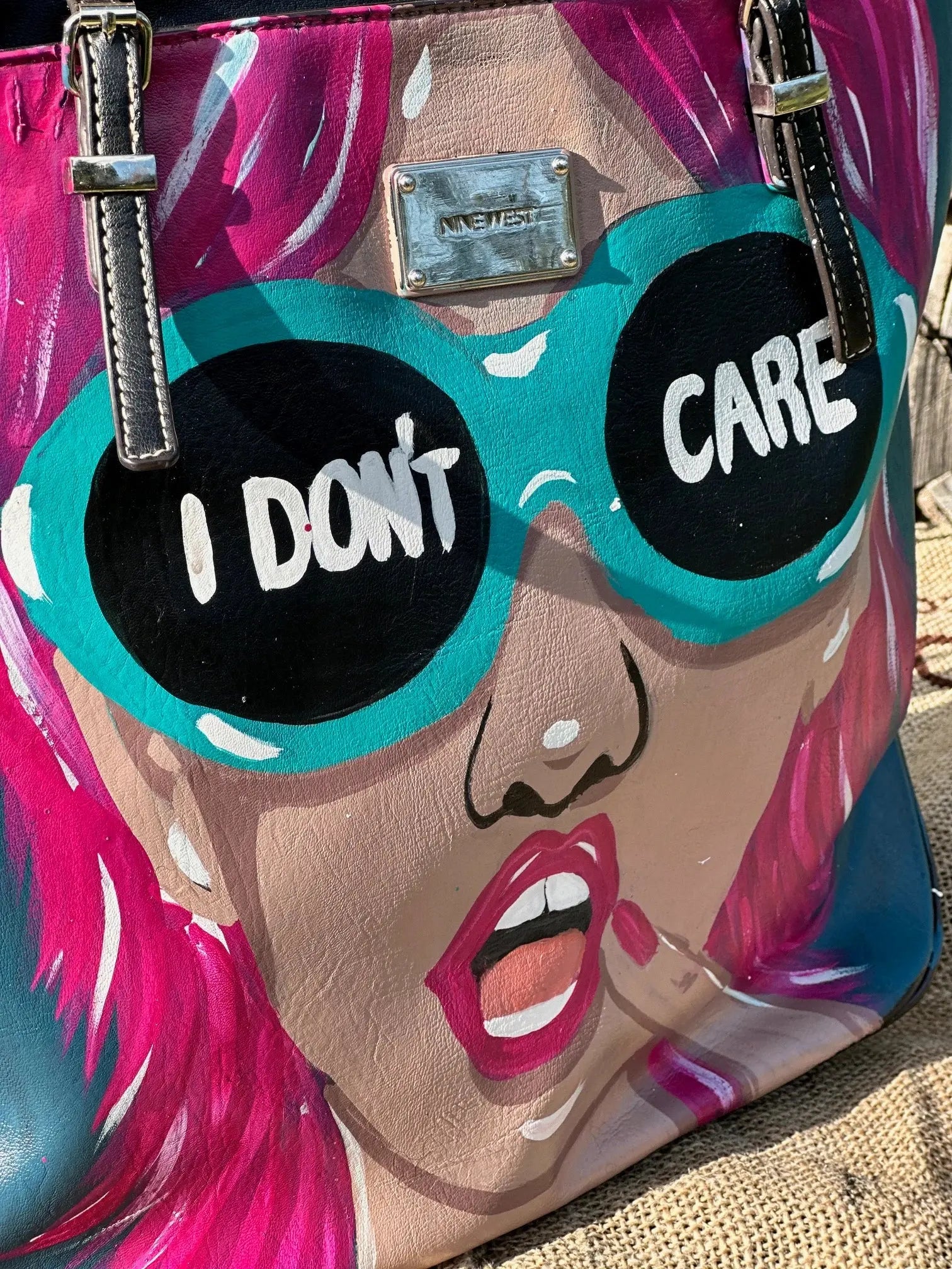 Duża torebka ręcznie malowana Hand Made - karenlike.com