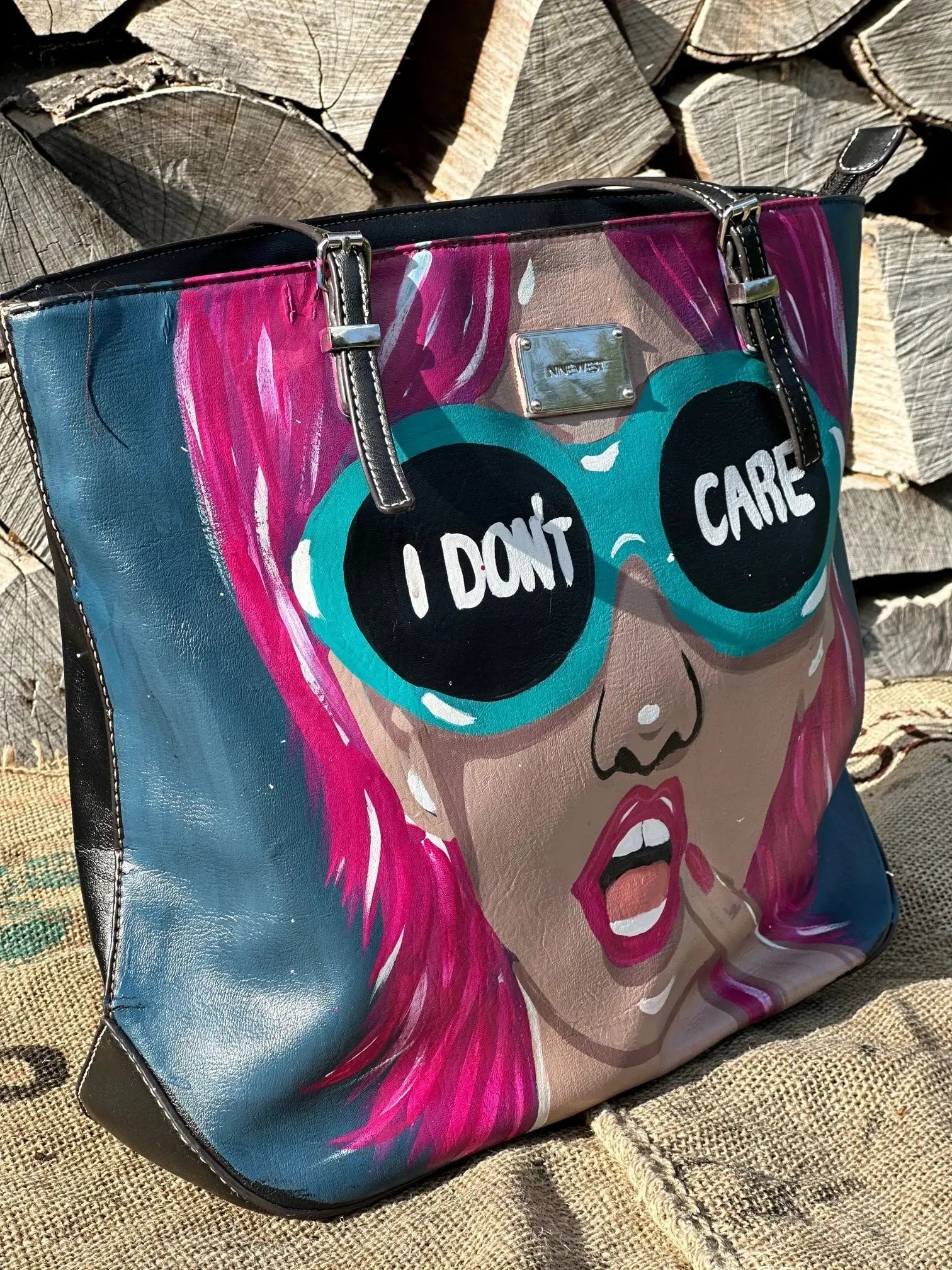 Duża torebka ręcznie malowana Hand Made - karenlike.com