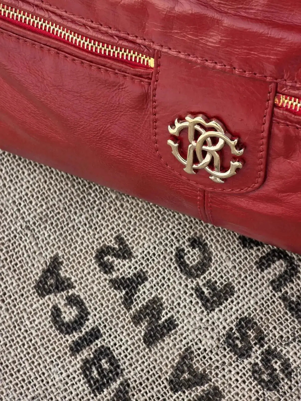 Duża Torebka Roberto Cavalli – 100% Skóra Naturalna | Po Profesjonalnej Renowacji Koloru | Idealny Stan - karenlike.com