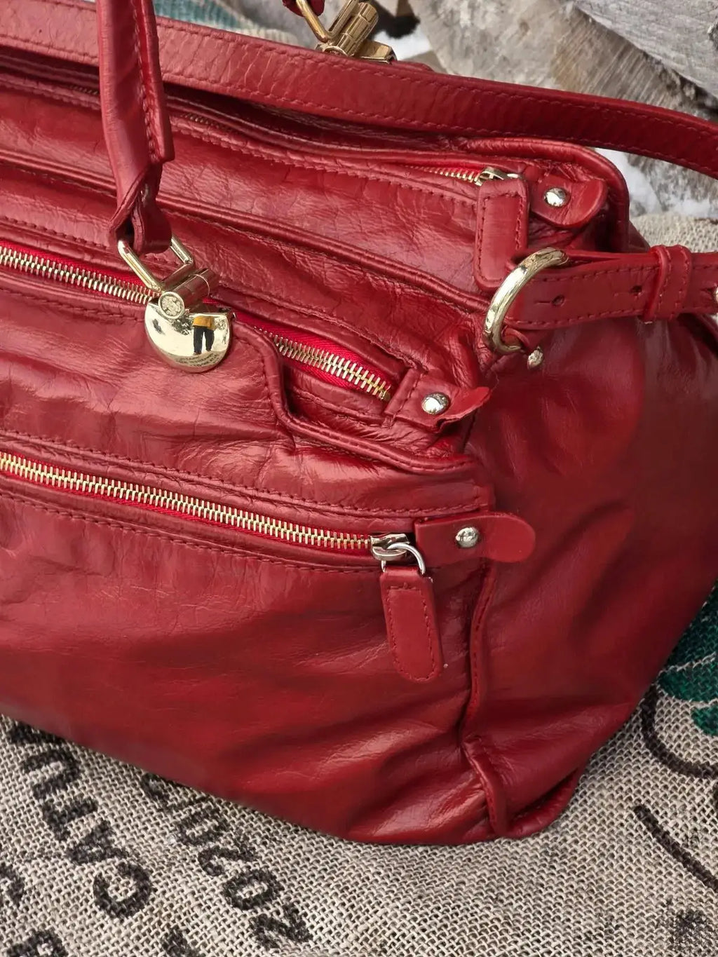 Duża Torebka Roberto Cavalli – 100% Skóra Naturalna | Po Profesjonalnej Renowacji Koloru | Idealny Stan - karenlike.com