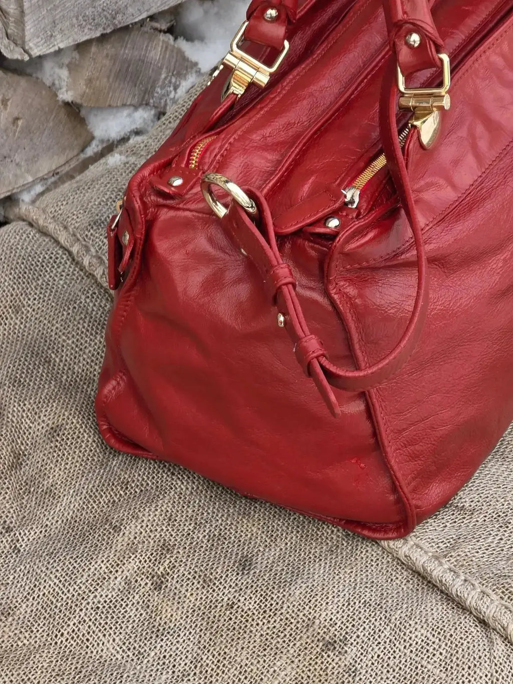 Duża Torebka Roberto Cavalli – 100% Skóra Naturalna | Po Profesjonalnej Renowacji Koloru | Idealny Stan - karenlike.com