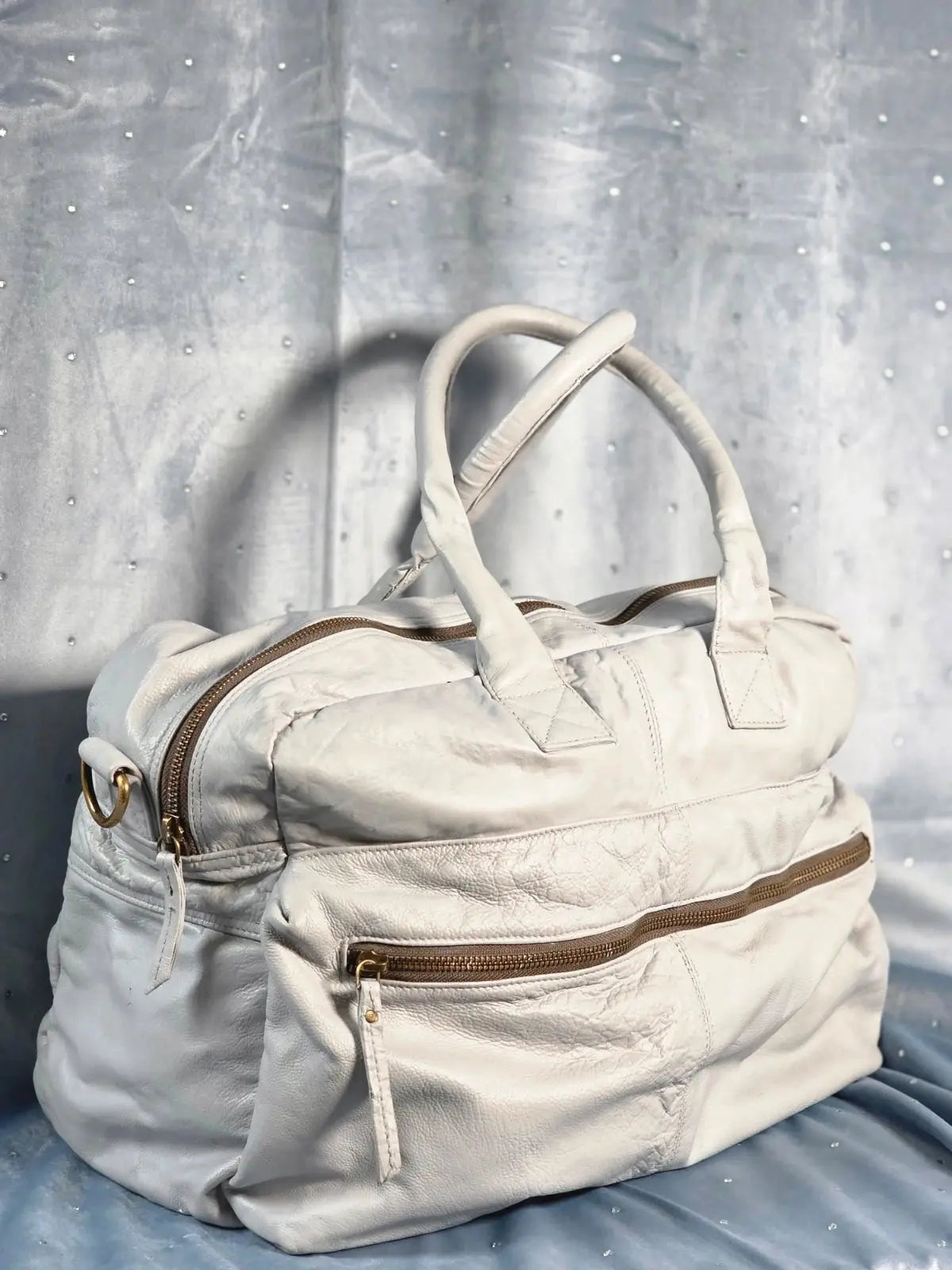 Duża Torebka Vintage Bianco.Gear – Miękka Skóra Cielęca | Stan Idealny po Profesjonalnej Renowacji Koloru - karenlike.com