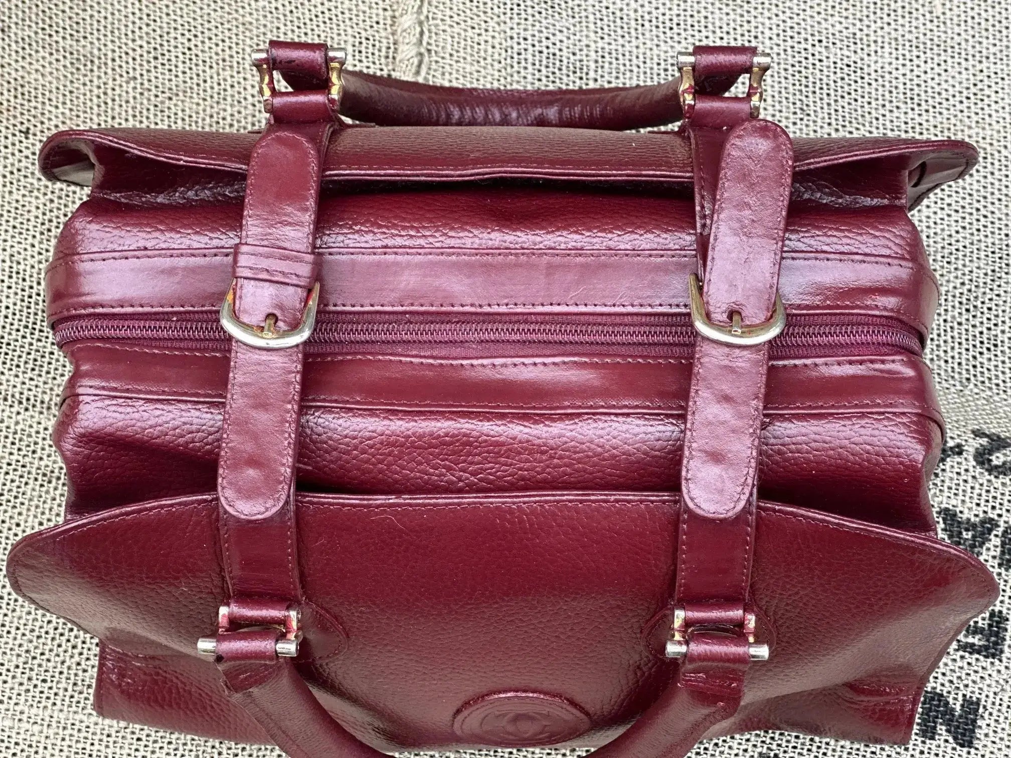 Duża torebka vintage Cartier – stan idealny | 100% skóra naturalna | Autentyczna - karenlike.com